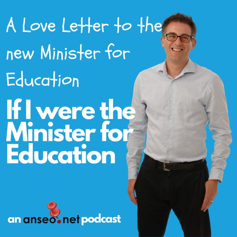 A Love Letter to the new Minister for Education